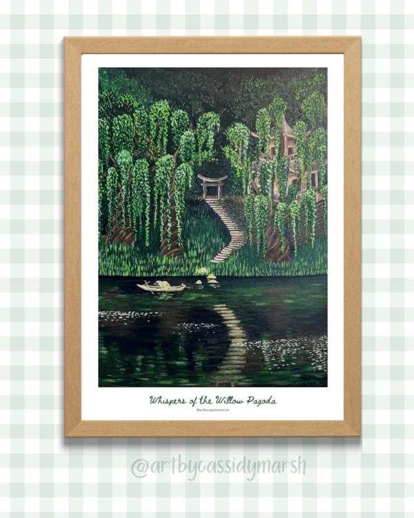 Whispers Of The Willow Pagoda (A3)