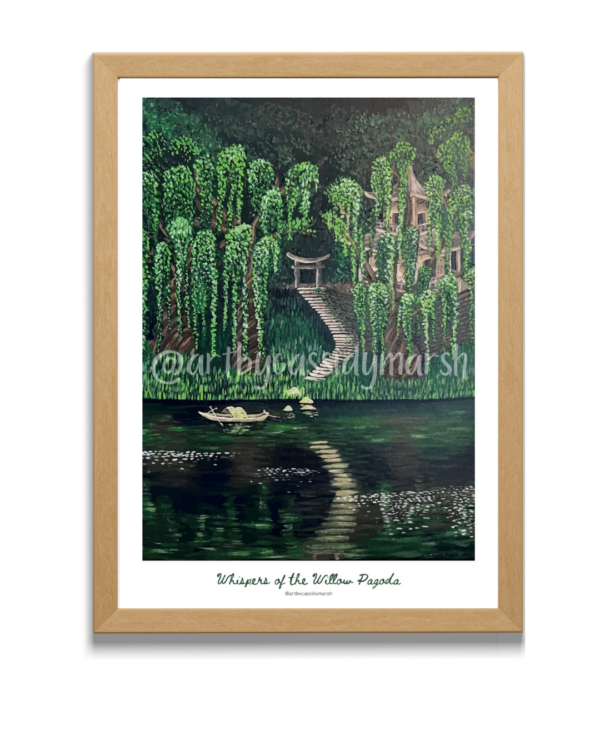 Whispers Of The Willow Pagoda (A3)